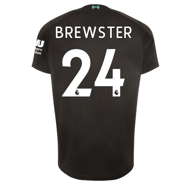 Camiseta Liverpool NO.24 Brewster Replica Tercera Ropa 2019/20 Negro